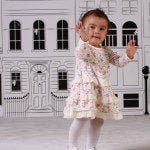 vestido de modal estampado para nenas Magdalena Esposito invierno 2014