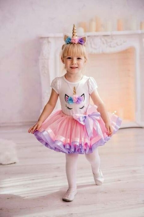disfraz unicornio nena