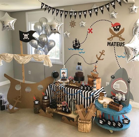 Espinoso Ártico acoplador decoracion fiesta infantil pirata | Minilook