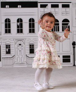 vestido de modal estampado para nenas Magdalena Esposito invierno 2014