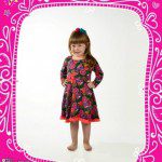 Bluma vestido estampado para nena invierno 2015