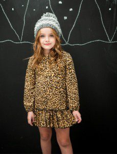 vetido para nena animal print Lechezucca invierno 2015