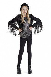 campera gamusa con flecos invierno 2016 Ona Saez Kids