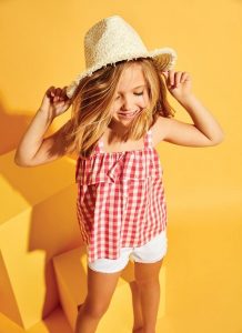 blusa a cuadros para nena verano 2018 Cheeky