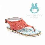 sandalia con flecos niña Pitocatalan calzado para chicos primavera verano 2018