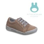 zapatillas de lona beige Pitocatalan calzado para chicos primavera verano 2018