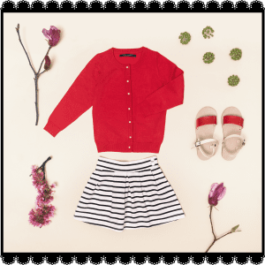 pollera estampada nena verano 2018 Little Akiabara