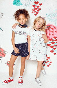 shores estampados y vestidos para el dia para nenas Kosiuko primavera verano 2018