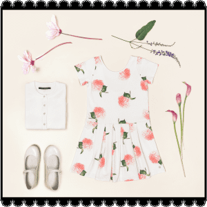 vestido mangas cortas verano 2018 Little Akiabara