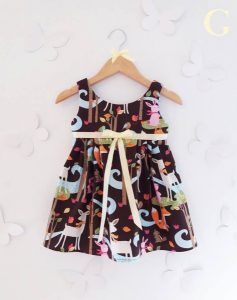 vestidos de algodon estampado para niñas Girls Boutique verano 2018