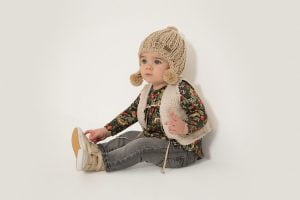 chaleco simil piel beba minimimo otoño invierno 2018