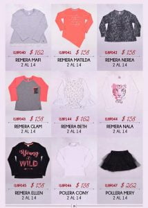 remeras mangas largas para niñas abellie ropa para chicos otoño invierno 2018