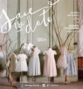 vestidos de fiesta para niñas otoño invierno 2018 GRO