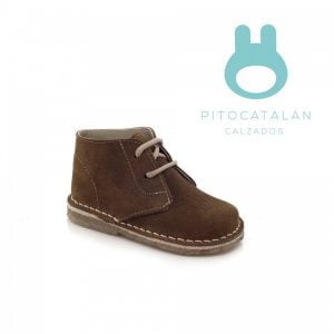 botineta gamuzada beba marron Pitocatalan otoño invierno 2018