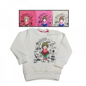 buzo estampado con frisa para beba ruabel otoño invierno 2018