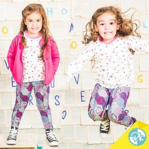 calzas estampadas para niñas Pako peko otoño invierno 2018