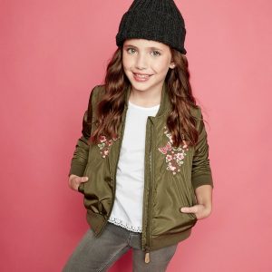 campera bomber bordada niña cheeky otoño invierno 2018