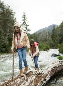 campera forrada en corderito y chaleco estampado nena mimo co otoño invierno 2018