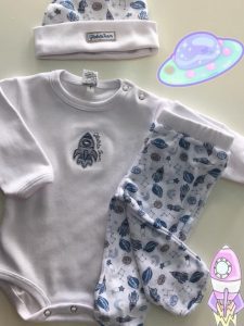 conjunto de algodon body gorrito ranita globito team otoño invierno 2018