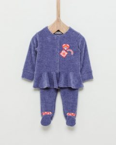 conjunto plush abrigado ranita campera beba Wanama otoño invierno 2018