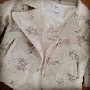 globito campera algodon frizado unicornio otoño invierno 2018