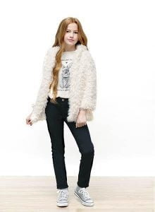 tapado piel sintetica niña nucleo otoño invierno 2018