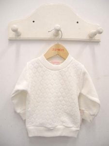 buzo de algodon con encaje lelefantino otoño inivierno 2018