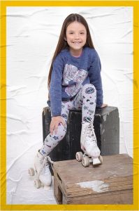 calzas estampadas nena Soft red otoño invierno 2018