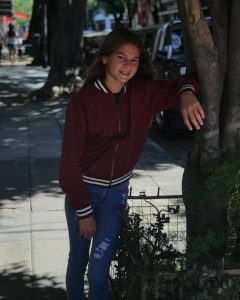 campera bomber niña algodon con frisa so cippo otoño invierno 2018