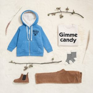 campera jogging friza pantalon gamuzado bebe Little Akiabara invierno 2018