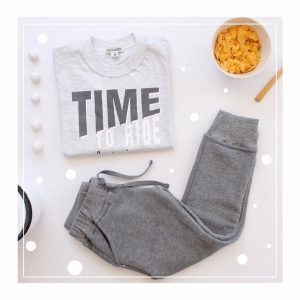 pantalon shogging y remera mangas largas nene lelefantino otoño invierno 2018