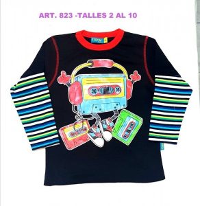 remera niño mangas largas a rayas Flow kids otoño invierno 2018