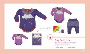 bodys y calzas para bebas de jersey A la Pipeta invierno 2018