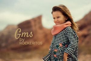 camisa a cuadros nena con flores bordadas Gimos invierno 2018