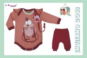 conjunto body y pantalon jersey beba A la Pipeta invierno 2018