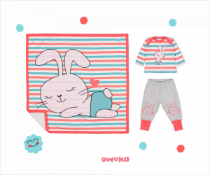 conjunto manga remera mangas largas y pantalon de algodon bebe owoko invierno 2018