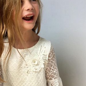 detalles para vestidos de fiesta nena Gro otoño invierno 2018
