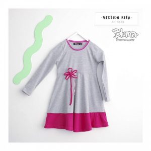 vestidos de jersey niña mangas largas Bluma otoño invierno 2018