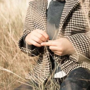 blazer a cuadros para chicos pioppa otoño invierno 2018