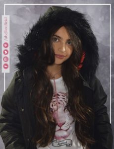 camperon con capucha para niña abellie invierno 2018