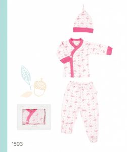 conjuntos de algodon batita ranita beba naranjo basicos invierno 2018