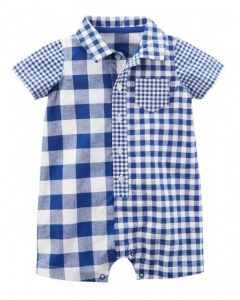 enterito a cuadros fresco para bebes carters primavera verano 2019