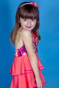 vestido con volados para niñas Cante Pido verano 2019