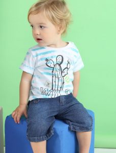 bermuda jeans para bebes Soft Red Primavera verano 2019