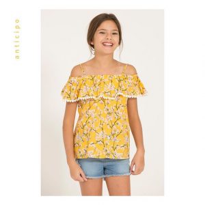 blusa con volado para niñas mimo co verano 2019