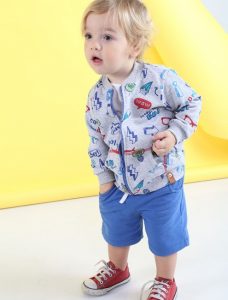 campera estampada algodon rustico bebes Soft Red Primavera verano 2019