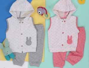 conjunto pantalon y chaleco bebes Soft Red Primavera verano 2019