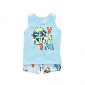 conjuntos short y remeras para bebes Grisino primavera verano 2019