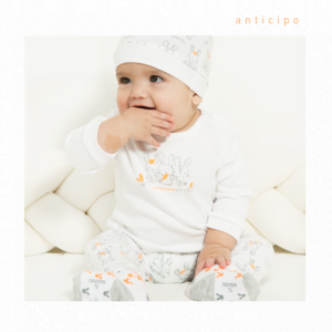 gorro con nudo ranita y body minimimo Rabbit primavera verano 2019