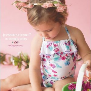 malla enteriza con volado beba cocomiel verano 2019